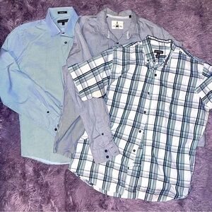 Men’s Shirt Bundle: Express JeansbyBuffalo Van Heusen